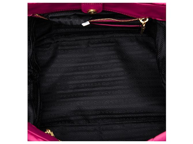 Tote Sac cabas convertible ouvert Prada Pink Impuntu Tessuto - vue 4