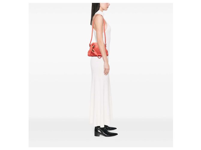 Borsa Satchel Paraty Piccola in Pelle Arancione Chloé - vista 6