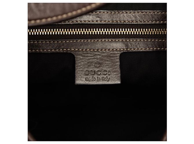 Gucci Black Horsebit Canvas Jackie O Bouvier Hobo - vista 5
