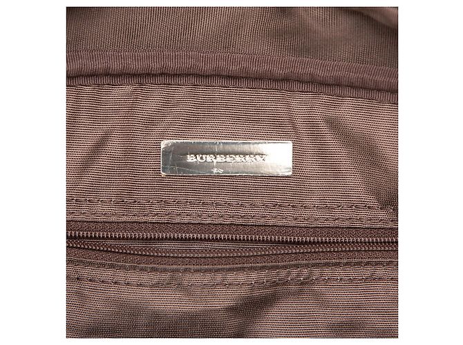 Borsa Boston Burberry Beige House Check Canvas - vista 5