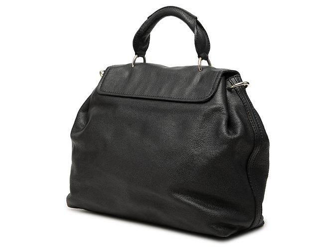 Borsa Satchel Elsie Chloé in pelle nera - vista 2