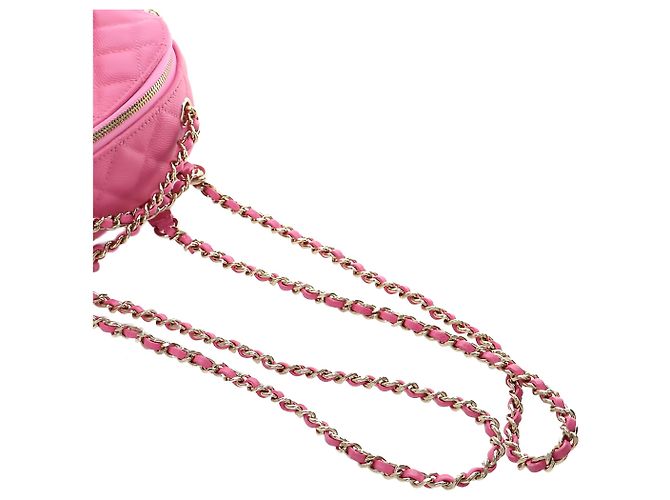 Zaino Chanel Pink Small Quilted Caviar CC Day Backpack - vista 15