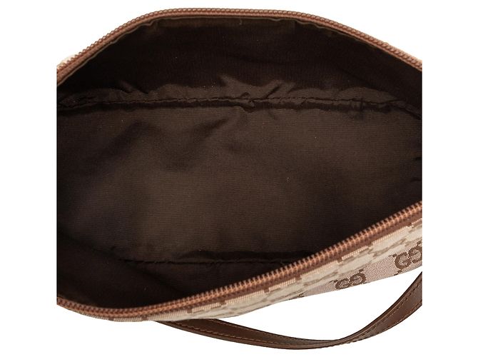 Gucci Beige GG Canvas Boat - vue 4