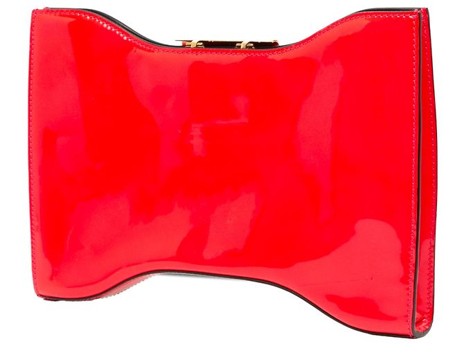 Clutch Alexander McQueen Pink Patent Squeeze It - vista 2