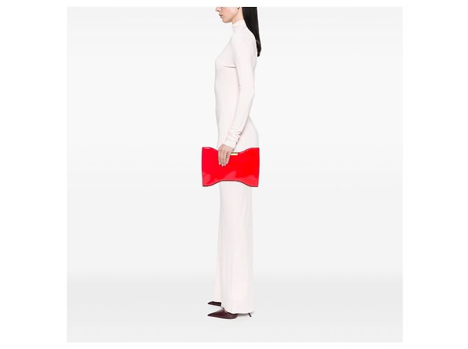 Clutch Alexander McQueen Pink Patent Squeeze It - vista 5