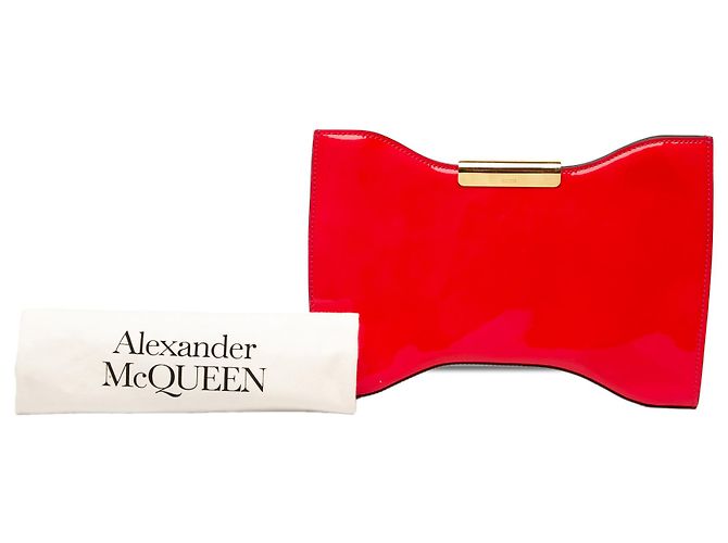 Clutch Alexander McQueen Pink Patent Squeeze It - vista 6