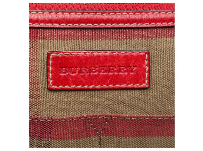 Borsa secchiello Burberry Ashby in tela Mega Check marrone Medium - vista 5