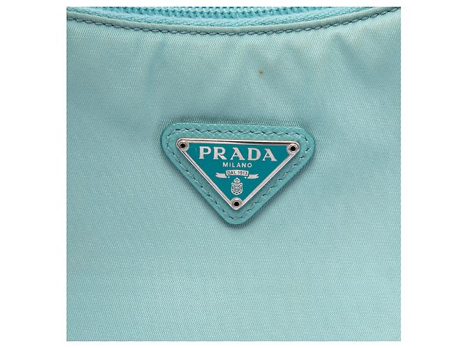 Re-Edition Prada Bolso de hombro Mini Tessuto Re Edition 2000 Azul - vista 5
