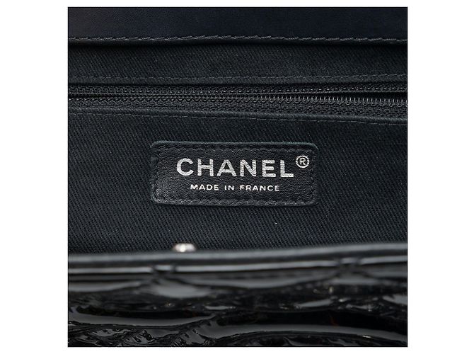 Bolso Shopping Timeless Chanel Black CC de charol - vista 5