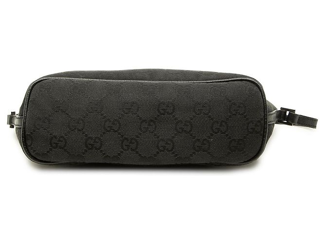 Gucci Black GG Canvas Boat - vista 3