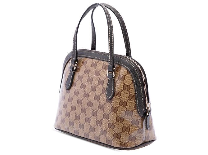 Borsa Satchel Mini GG Crystal Dome Gucci Beige - vista 2