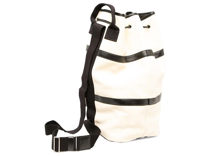 Autre Marque Borsa a tracolla Rive Gauche Saint Laurent in pelle bianca - vista 2