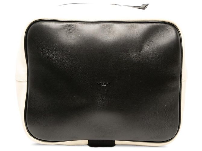 Autre Marque Borsa a tracolla Rive Gauche Saint Laurent in pelle bianca - vista 3