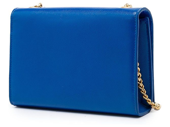 Autre Marque Saint Laurent Blue Small Grain De Poudre Monogram Kate Crossbody - vista 2
