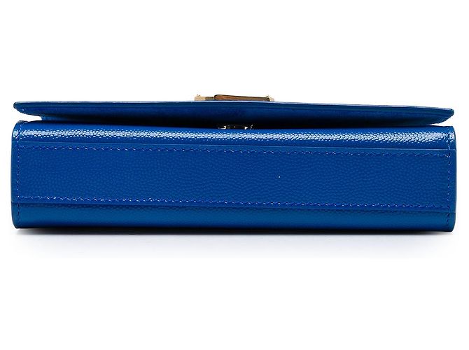 Autre Marque Saint Laurent Blue Small Grain De Poudre Monogram Kate Crossbody - vista 3