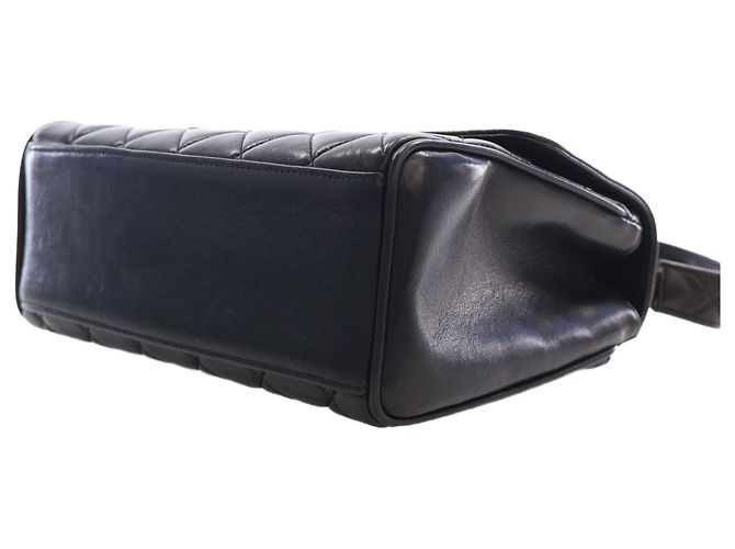 Borsa Chanel Black Mini Quilted Lambskin Kelly Top Handle Bag - vista 15