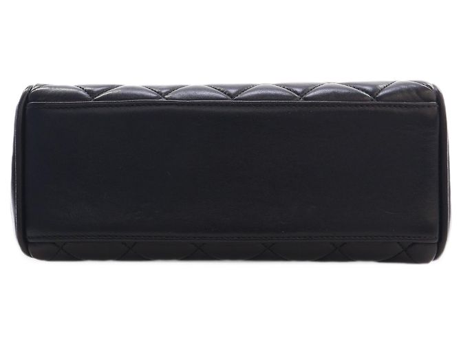 Borsa Chanel Black Mini Quilted Lambskin Kelly Top Handle Bag - vista 3