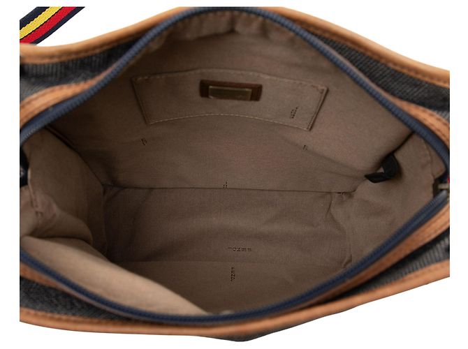 Fendi Blue Denim FF Crossbody - vista 4