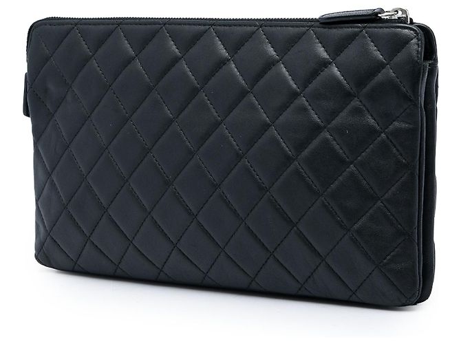 Pochette Chanel Black Medium CC Quilted Lambskin - vue 2
