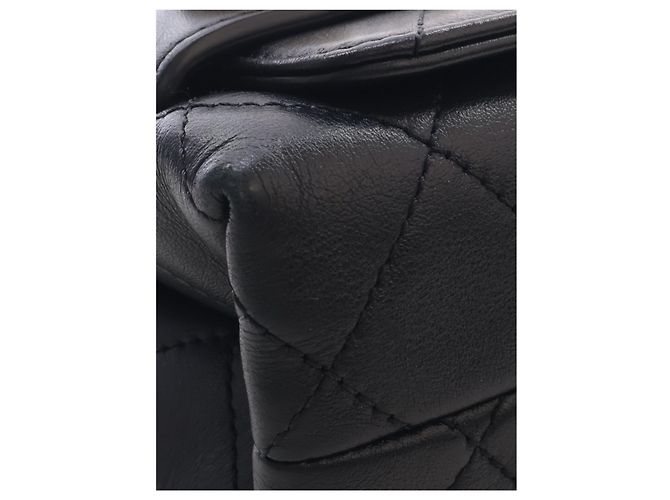 Chanel Black Small Quilted Calfskin Enchained Flap - vista 7