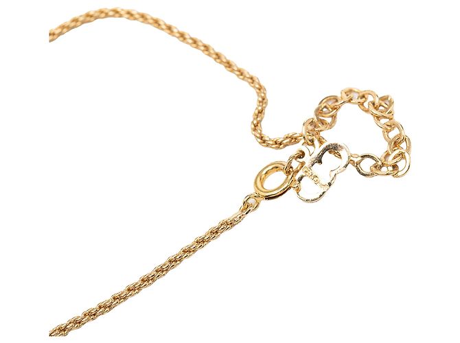 Collana Dior Gold con pendente logo CD placcato oro - vista 5