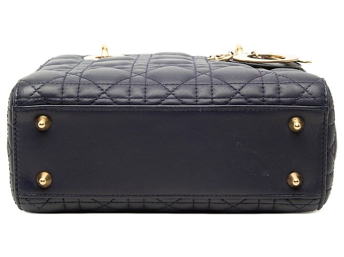 Dior Blue Small Lambskin Cannage My ABC Lady Dior - vista 3