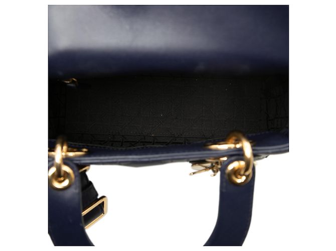 Dior Blue Small Lambskin Cannage My ABC Lady Dior - vista 4