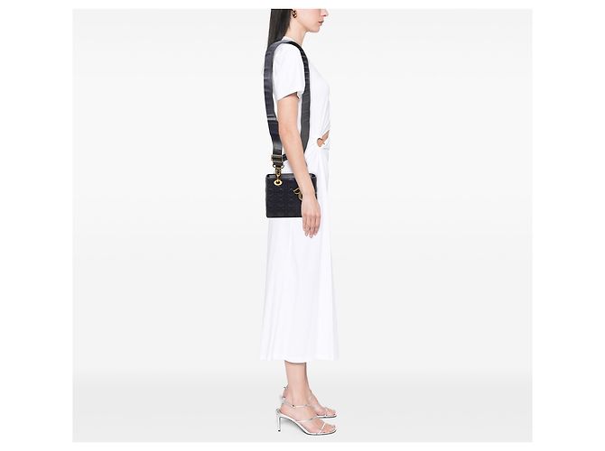 Dior Blue Small Lambskin Cannage My ABC Lady Dior - vista 6