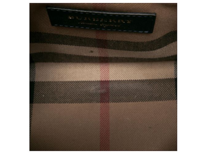 Mala Tote Burberry Blue Small em pele granulada com fivela - vista 4