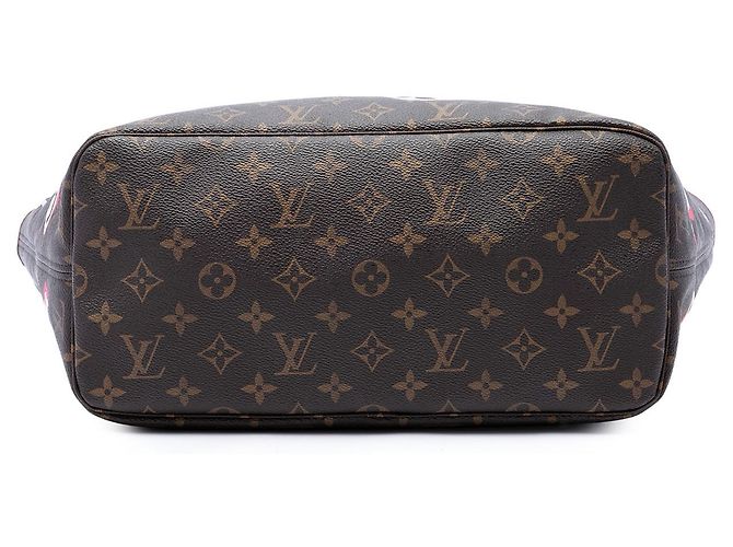 Louis Vuitton Brown Monogram Love Lock Neverfull MM - vista 3