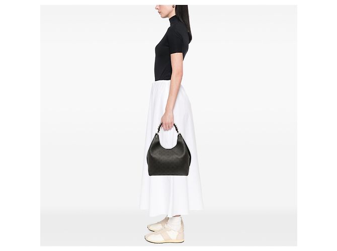 Louis Vuitton Black Monogram Mahina Carmel - vista 5