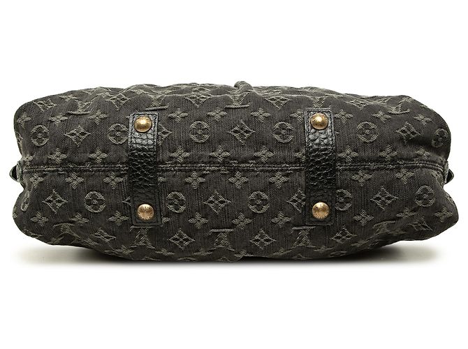 Louis Vuitton Black Monogram Denim Neo Cabby MM - vista 3