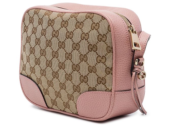 Borsa a tracolla Gucci Bree in tela GG beige - vista 2