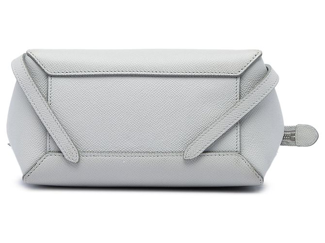 Belt Bag Céline Bolso cinturón Celine Nano de piel de becerro granulada gris - vista 3