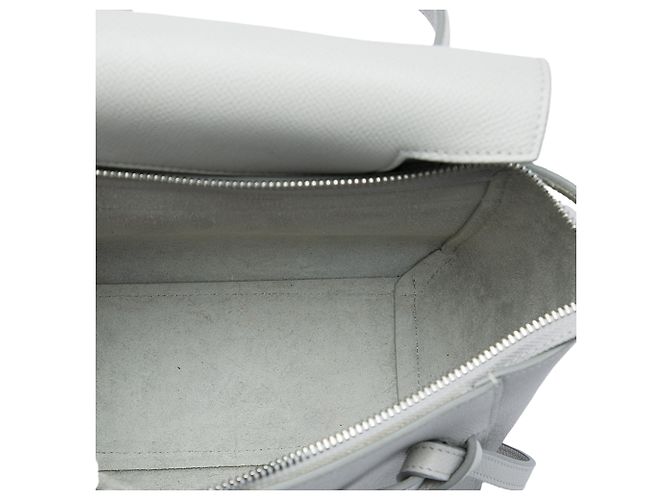 Belt Bag Céline Bolso cinturón Celine Nano de piel de becerro granulada gris - vista 4