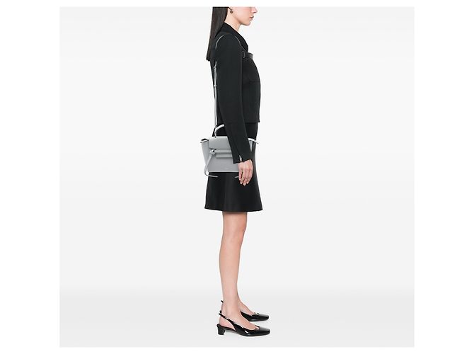 Belt Bag Céline Bolso cinturón Celine Nano de piel de becerro granulada gris - vista 5