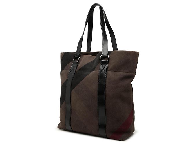 Burberry Brown Mega Check Canvas Tote - Ansicht 2