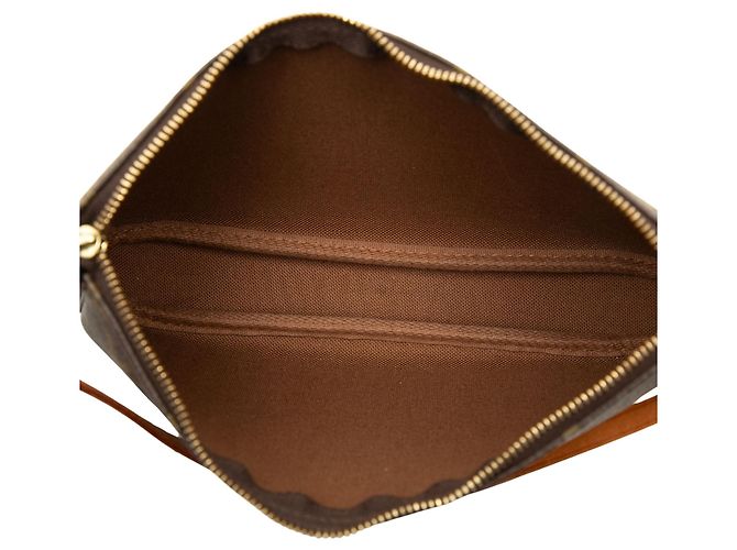 Louis Vuitton Brown Monogram Pochette Accessoires - vista 4