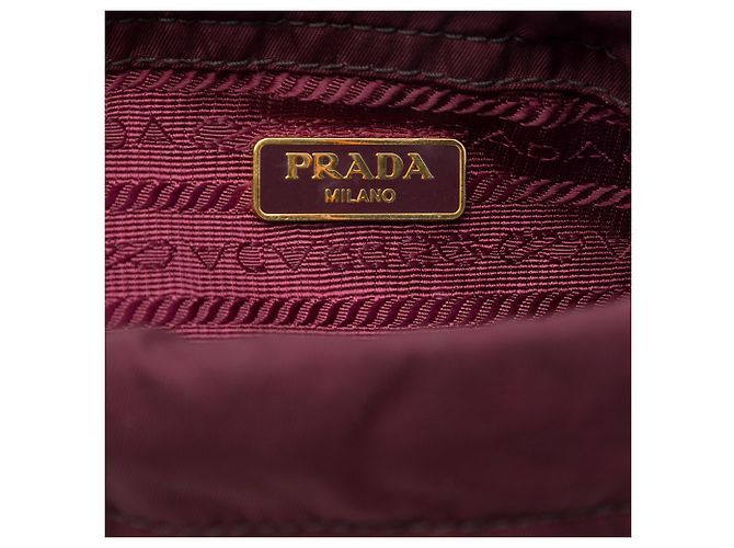 Prada Tessuto Beuteltasche rot - Ansicht 5