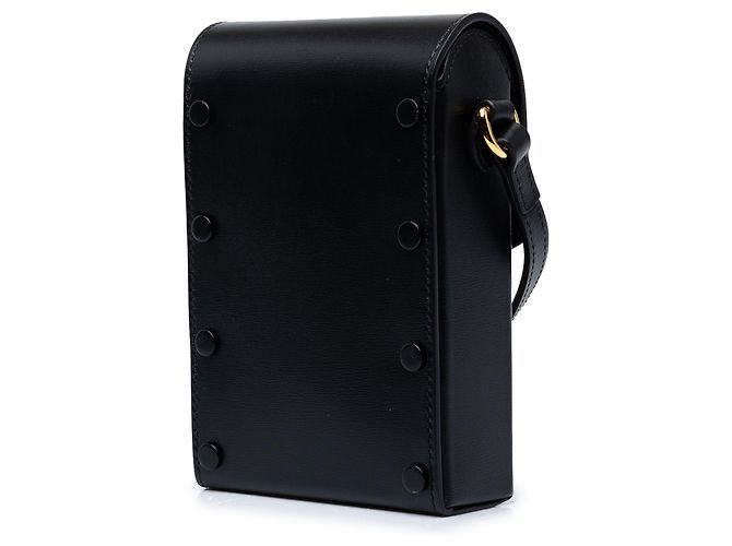 Gucci Mini Bolsa Tiracolo Horsebit 1955 em Couro Preto - vista 2