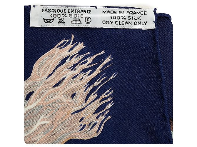Hermès White Les Champignons Carre Seidentuch 90 - Ansicht 4