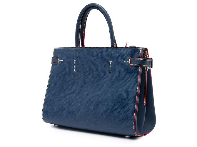 Borsa Louis Vuitton Blue Epi Twist Satchel - vista 2