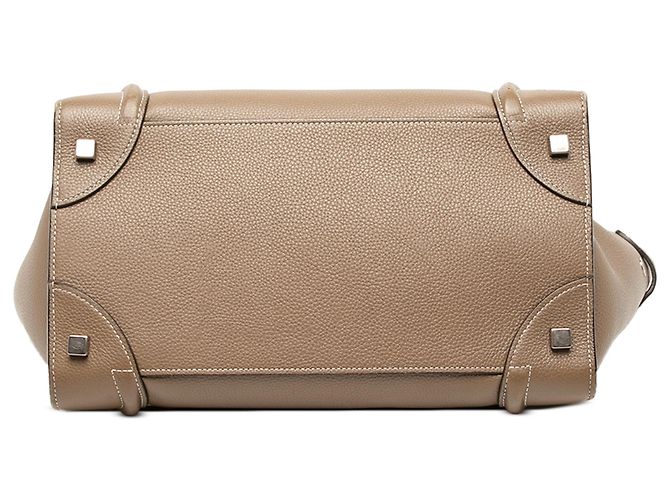 Céline Celine Mini Luggage Tote de piel de becerro marrón - vista 3