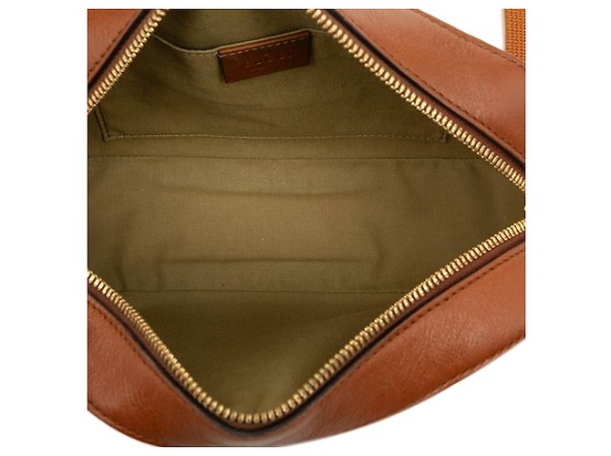 Gucci Camera Bag aus beigem Canvas mit Web-Streifen - Ansicht 4