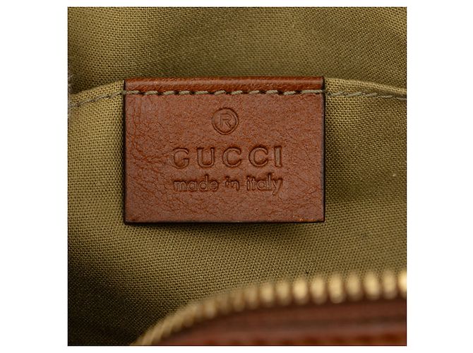 Gucci Camera Bag aus beigem Canvas mit Web-Streifen - Ansicht 5