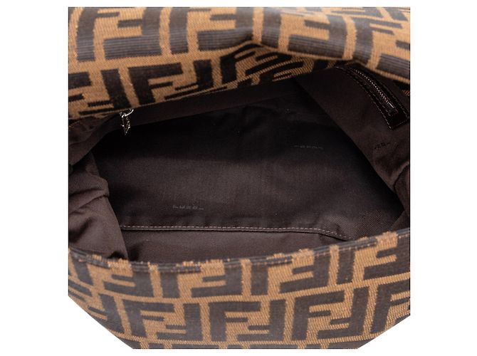 Fendi Brown Zucca Canvas Mamma Forever - vista 4