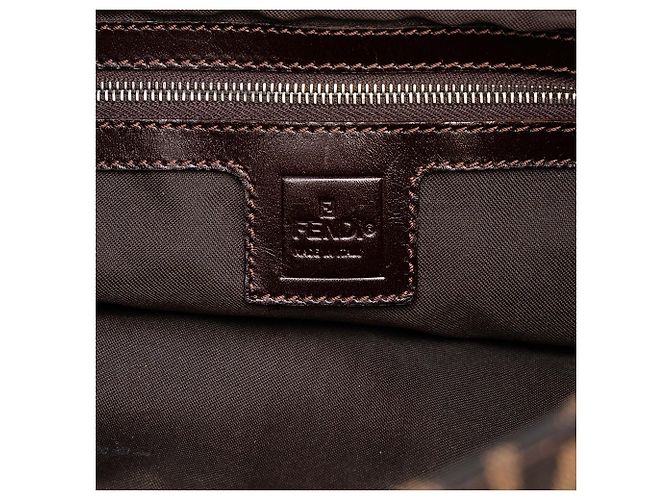 Fendi Brown Zucca Canvas Mamma Forever - vista 5