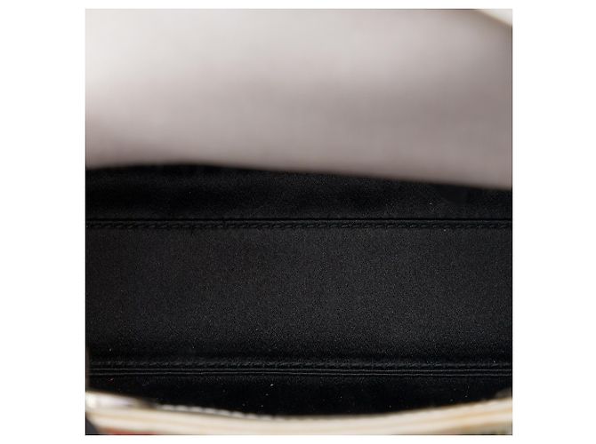 Lady Dior Mini en satin blanc avec perles et sequins Dior - vue 4