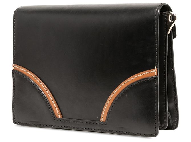 Bolso Satchel Prada Black Vitello Stitched Sound Lock - vista 2