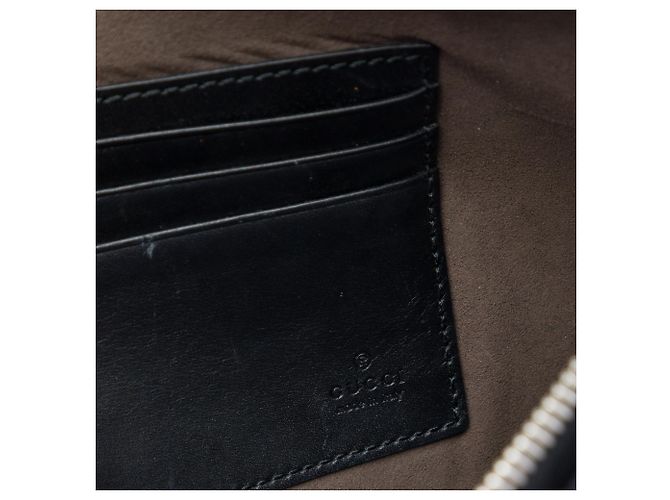 Pochette da polso Gucci Beige GG Supreme con zip - vista 5
